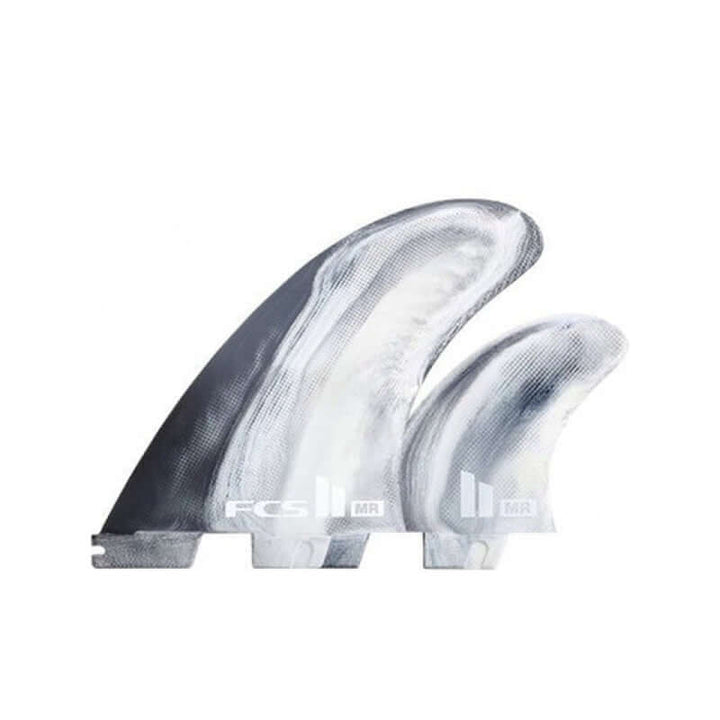 FCS II MR Mark Richards PC Twin Fins + Stabilizer - black/white swirl
