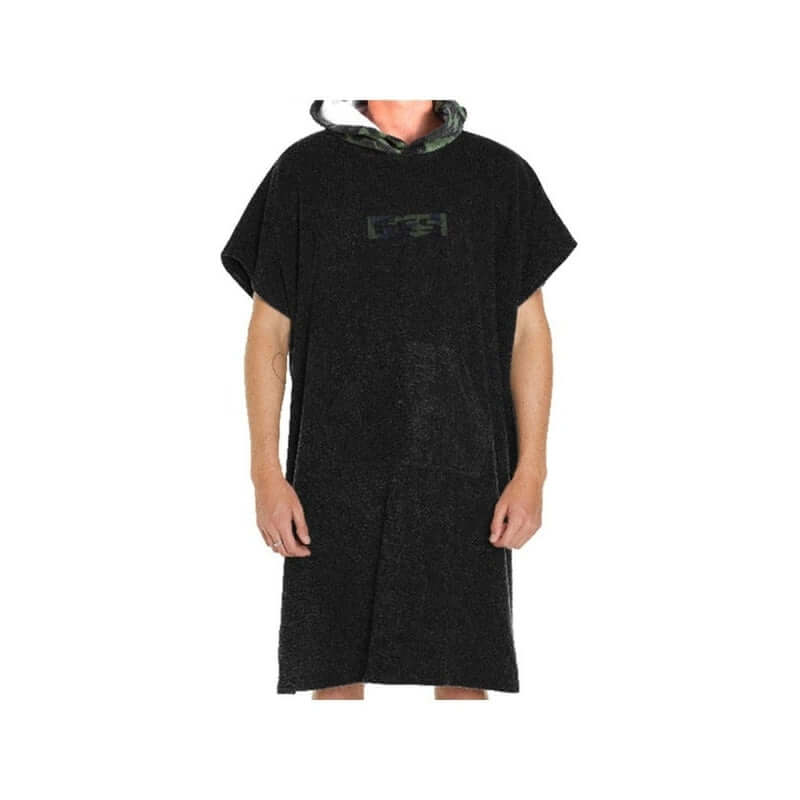 FCS Surf Poncho - black/army camo