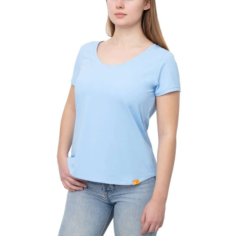 IQ-UV FREE Shirt, Rundhals Damen - hellbau
