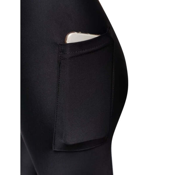 IQ-UV Herren Leggings UPV 300 Slim Fit mit Handy Tasche - black