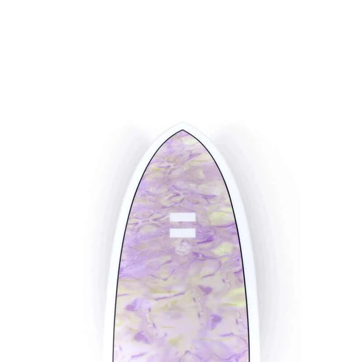 Indio Endurance Surfboard 5'7" Combo Swirl 31.7L - swirl effect purple yellow