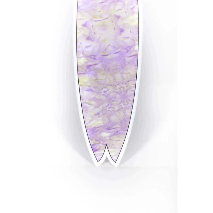 Indio Endurance Surfboard 5'7" Combo Swirl 31.7L - swirl effect purple yellow