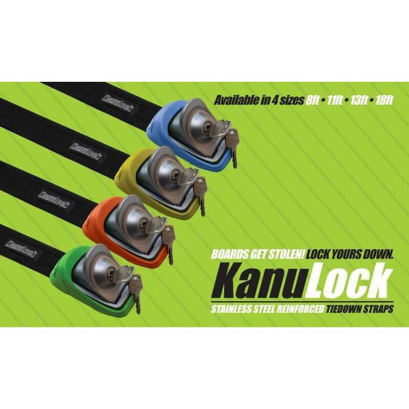 Kanulock Lockable Tiedown Set 5.4 m / 18 ft - blue