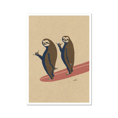 Lavaterart 'Double the Sloths, Double the Fun!' Art Print