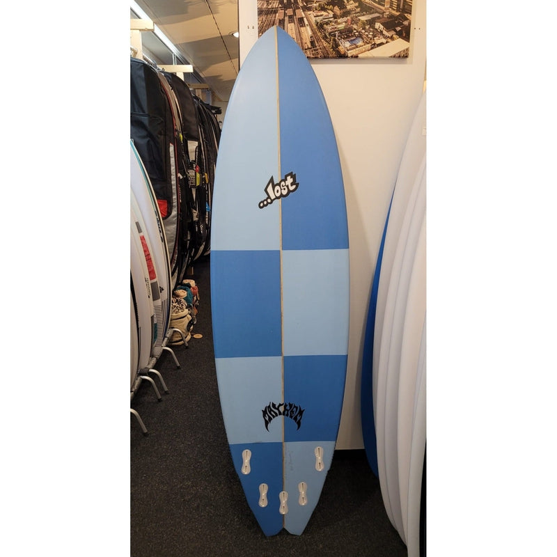 Lost Crowd Killer 6'10" Shortboard FCSII 41.5L - blue squares