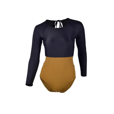 MAIN Design Damen Bodysuit Ivy - lovely crow/tanlines