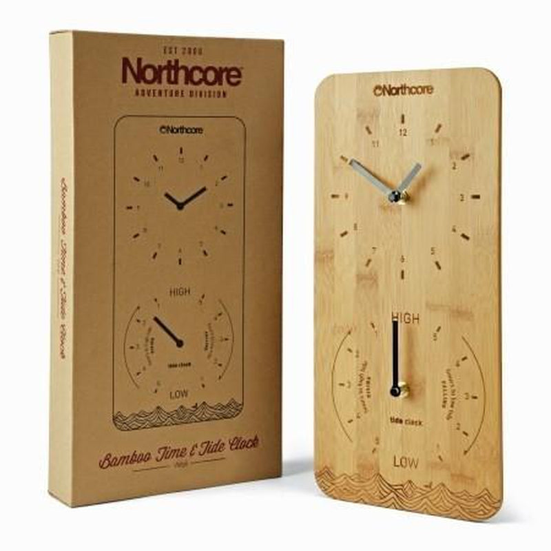 Northcore Bambus Gezeiten WAND Uhr