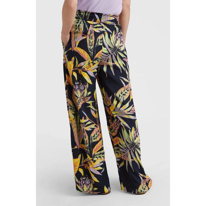 O'Neill Damen Hose Malia Beach Pants - black tropical flower