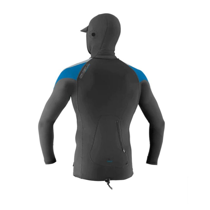 O'Neill Lycra Premium Skins O'Zone, langarm mit Haube - cool grey / ocean