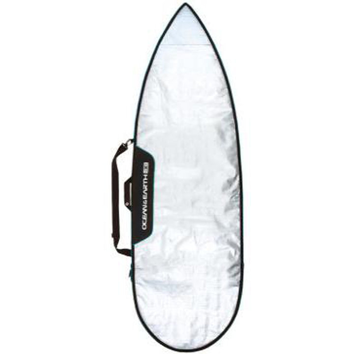 Ocean & Earth 5'4 Barry Basic Single Shortboard Day Cover - red/silver/black