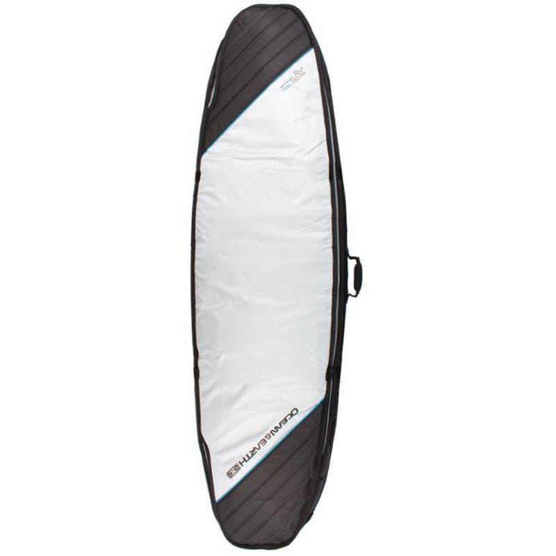 Ocean & Earth 6'4 Compact Triple Shortboard Cover - silver