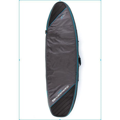 Ocean & Earth 6'4 Triple Compact Shortboard Cover - black/blue