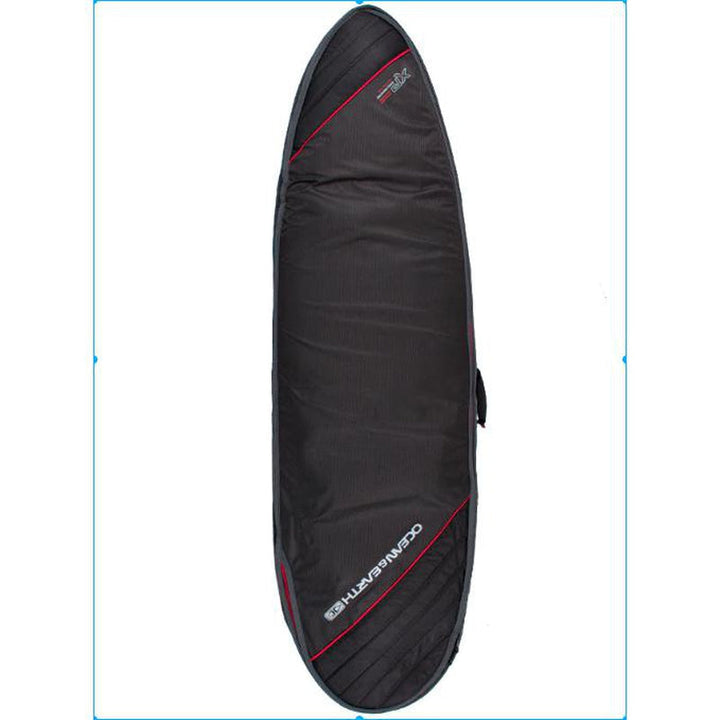 Ocean & Earth 6'8 Triple Compact Cover - black/red