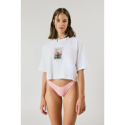 Pukas Damen T-Shirt Trim On Fire - white