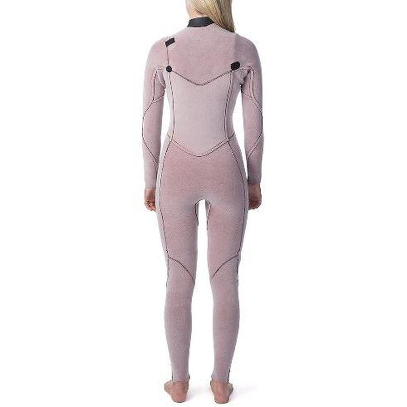 RIP CURL DAMEN FLASHBOMB 5/3 CHEST ZIP NEOPRENANZUG - schwarz/weiss