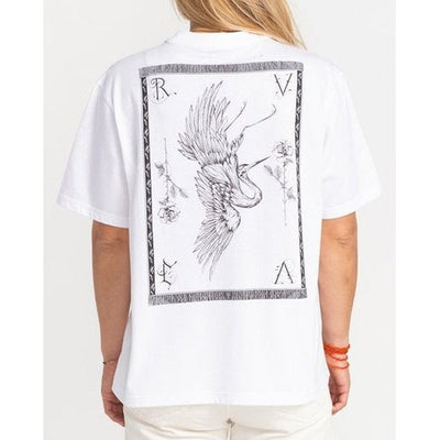 RVCA Damen T-Shirt Crane - white
