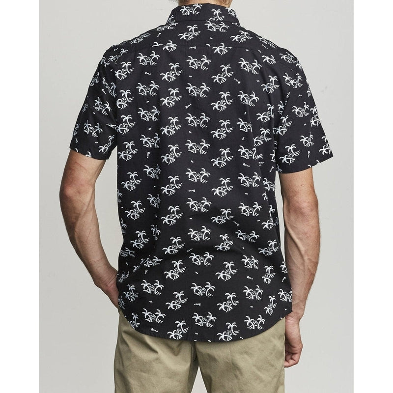 RVCA Herren Hemd Easy Palms - black