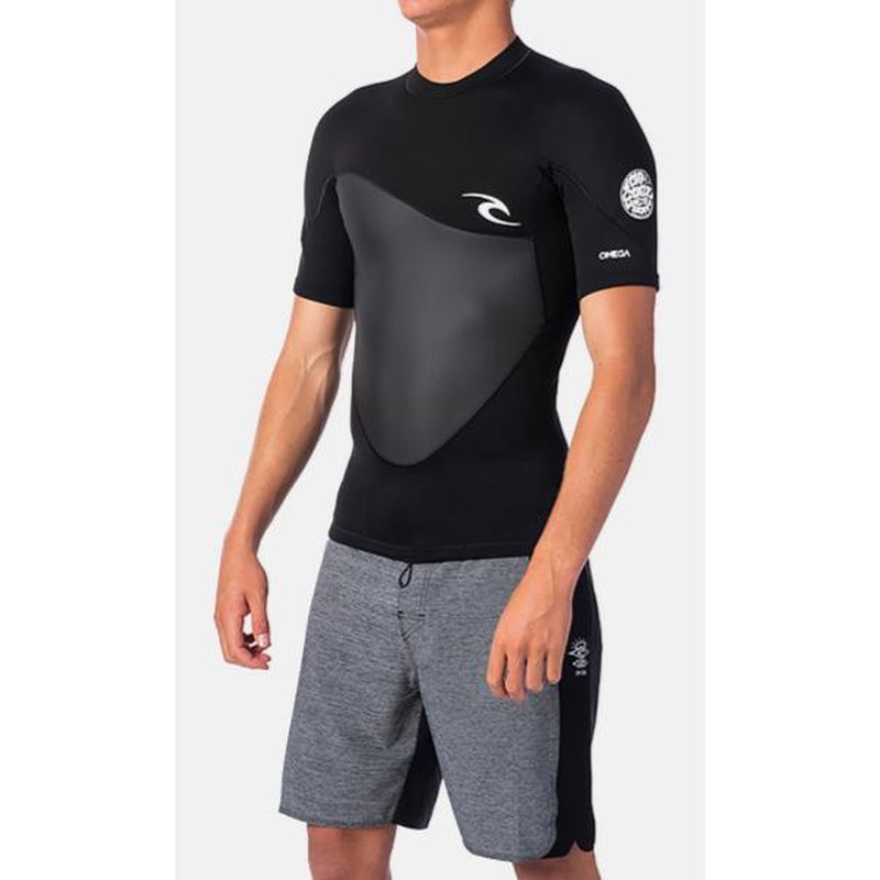 Rip Curl 1.5mm Omega Neopren Jacket, kurzarm - black