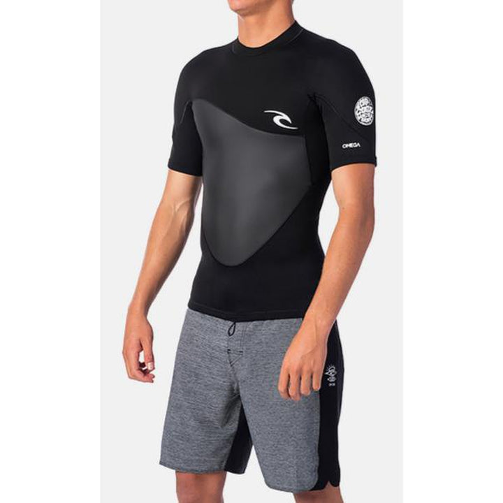 Rip Curl 1.5mm Omega Neopren Jacket, kurzarm - black