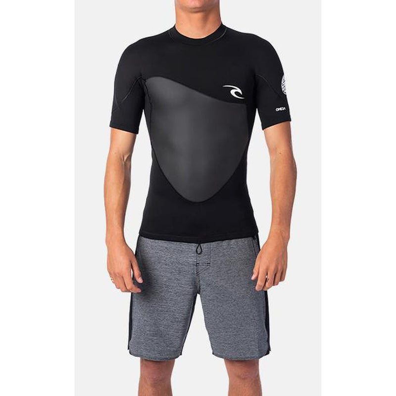Rip Curl 1.5mm Omega Neopren Jacket, kurzarm - black
