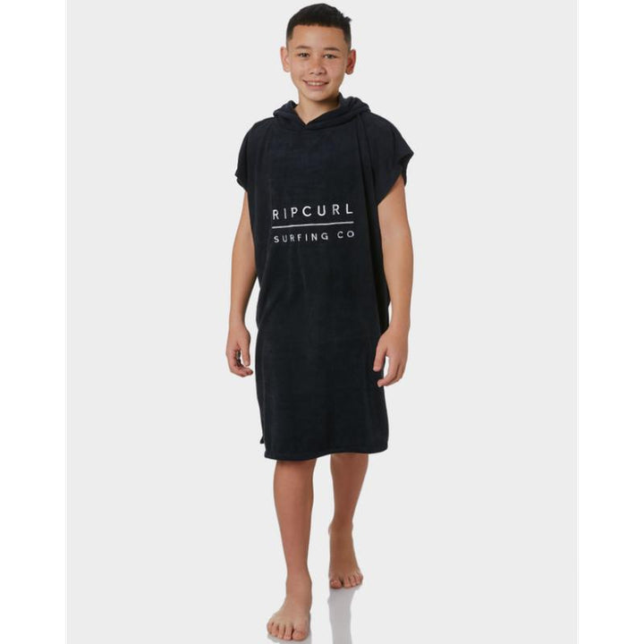 Rip Curl Boy Poncho Hooded Towel - black