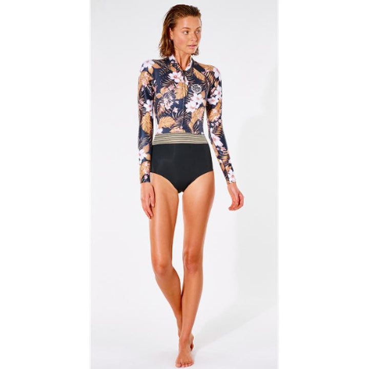 Rip Curl Damen 1mm Langarm Shorty Gbomb - black/gold