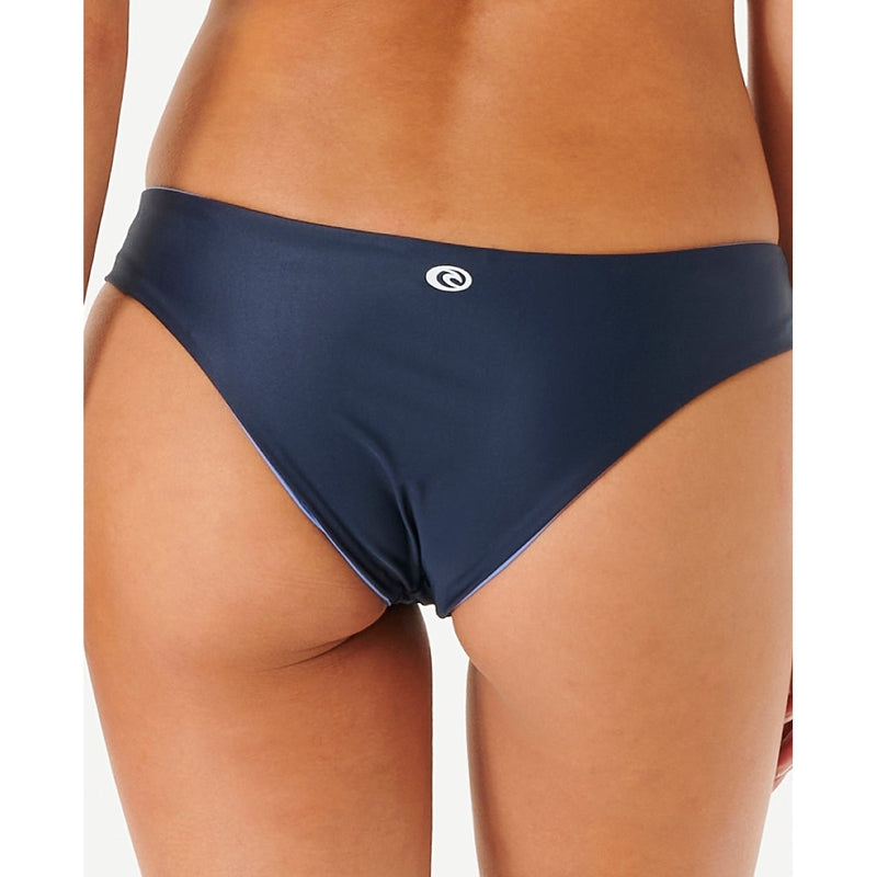 Rip Curl Damen Bikini Bottom Cheeky Mirage Revo 2 in 1 - navy / black