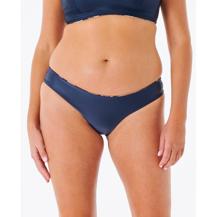 Rip Curl Damen Bikini Bottom Cheeky Mirage Revo 2 in 1 - navy / black