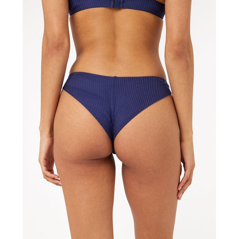 Rip Curl Damen Bikini Bottom Cheeky Modern Rib - navy