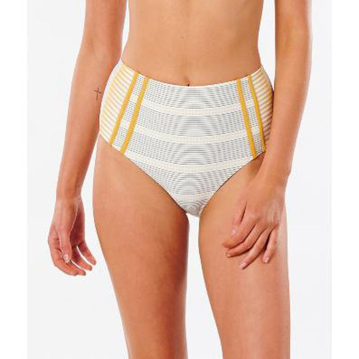Rip Curl Damen Bikini Bottom High Waisted Salty Daze - gold