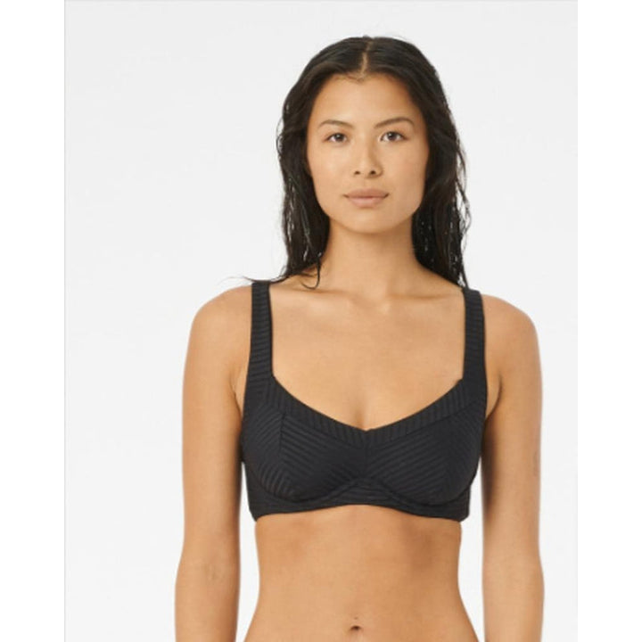 Rip Curl Damen Bikini Top Premium Surf - black