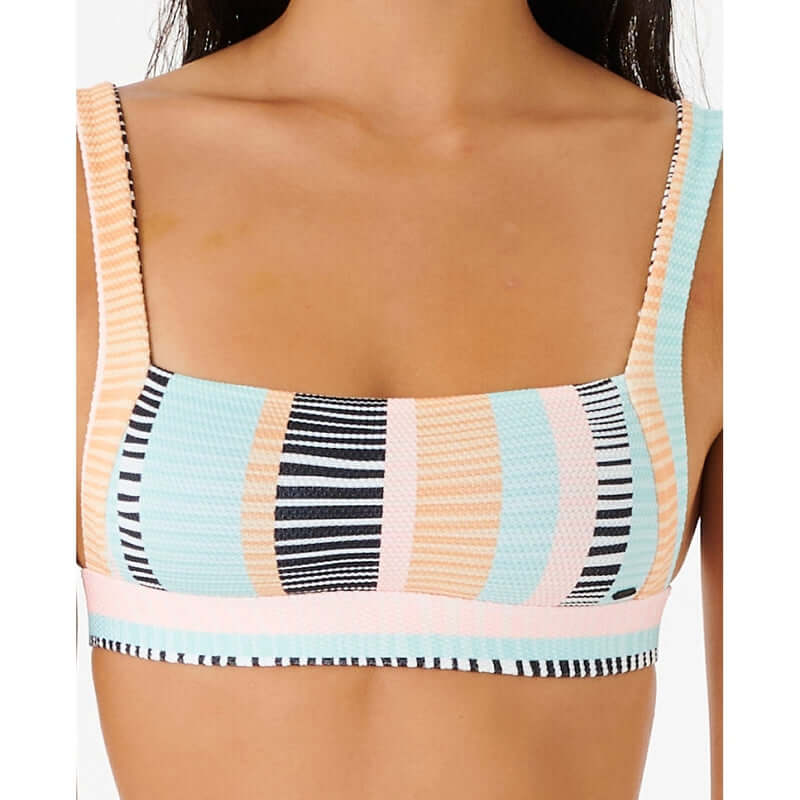 Rip Curl Damen Bikini Top Ripple Effect Crop - black
