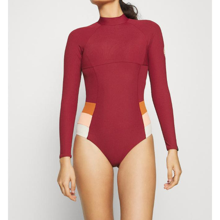 Rip Curl Damen Bodysuit Golden Daze L/S UV -maroon