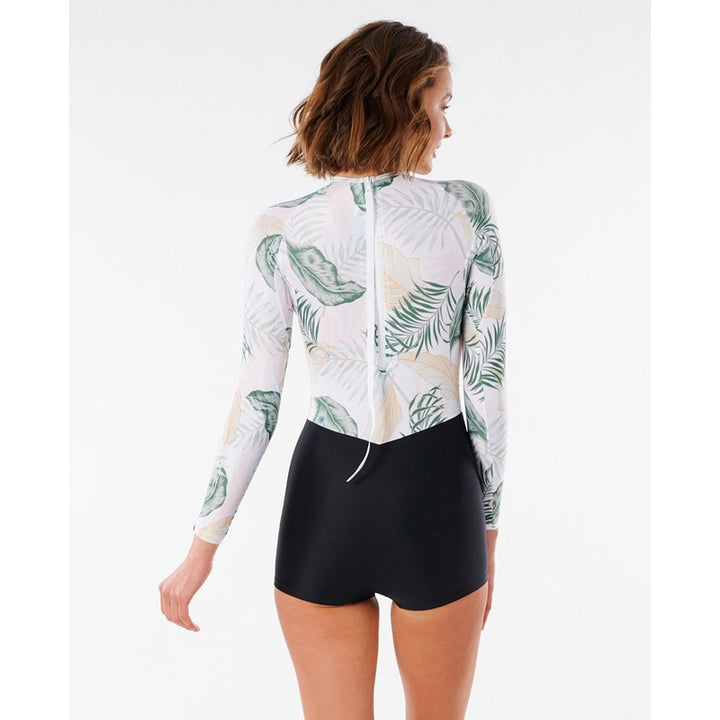 Rip Curl Damen Bodysuit UV Coastal Palms - white