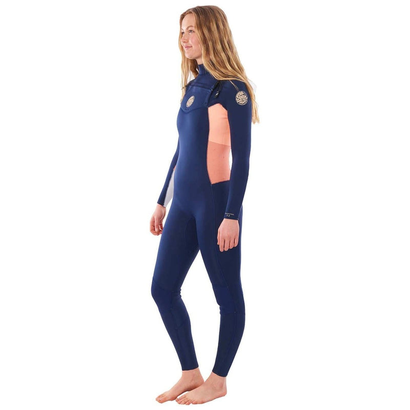 Rip Curl Damen Dawn Patrol 4/3mm Chest Zip Neoprenanzug - navy