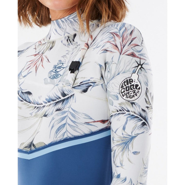 Rip Curl Damen E-Bomb 3/2mm, Zip Free E6 Neoprenanzug - slate blue