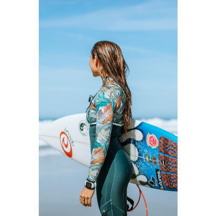 Rip Curl Damen E-Bomb 4/3mm, Zip Free E6 Neoprenanzug - Green