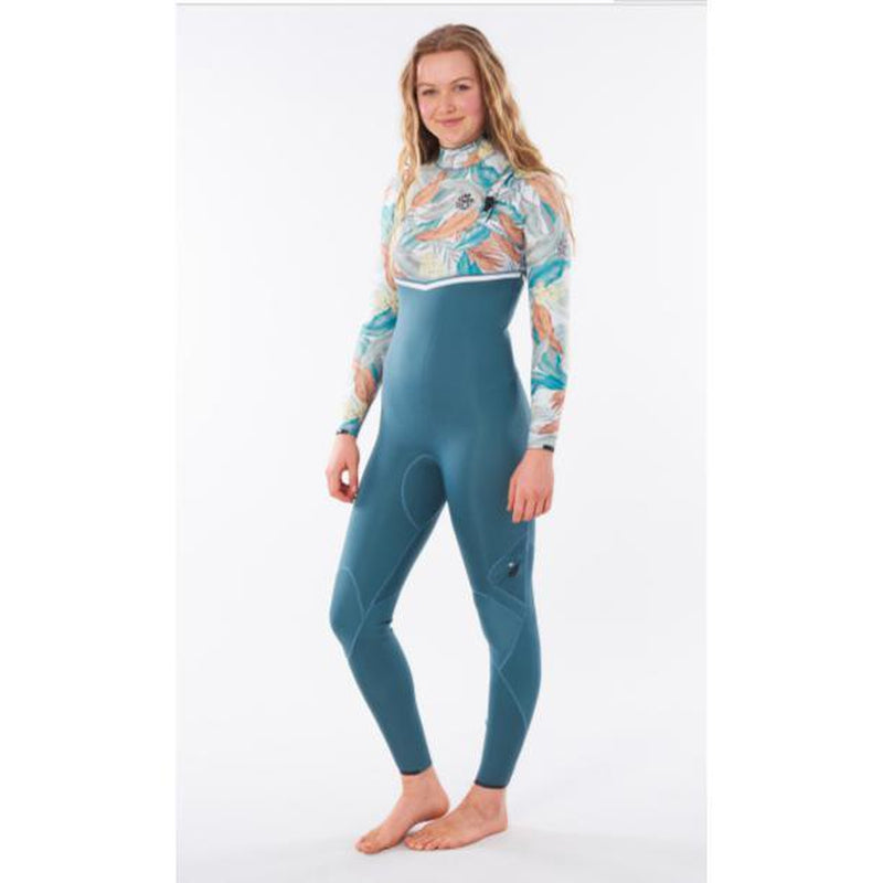 Rip Curl Damen E-Bomb 4/3mm, Zip Free E6 Neoprenanzug - Green