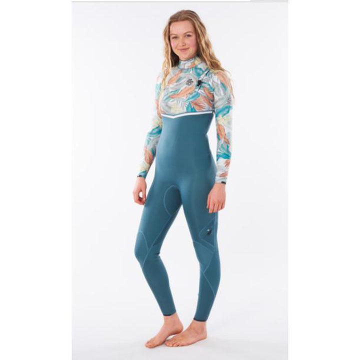 Rip Curl Damen E-Bomb 4/3mm, Zip Free E6 Neoprenanzug - Green