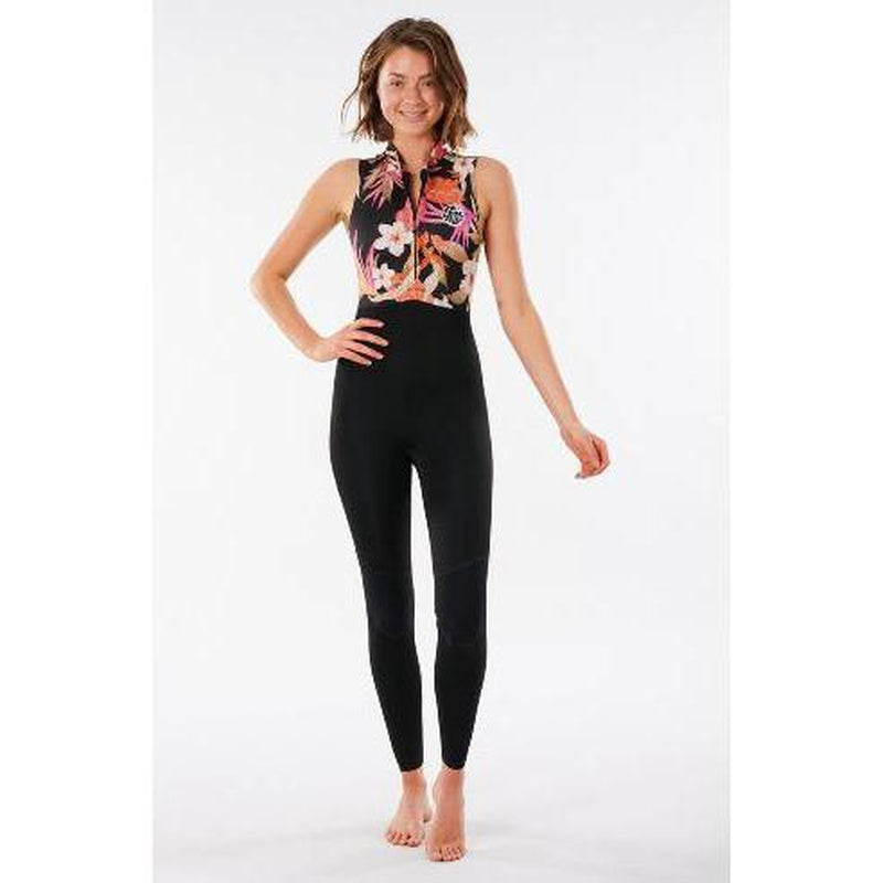 Rip Curl Damen G-Bomb 1mm Long Jane High Waist Wetsuit - black/pink