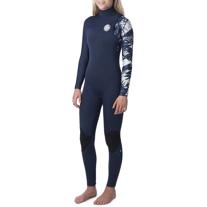 Rip Curl Damen G-Bomb Pro E6 4/3mm Zipfree Wetsuit - navy