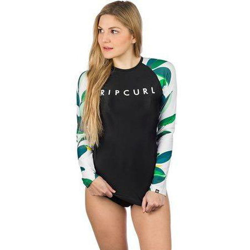 Rip Curl Damen Lycra langarm Blanco Bay - black/white