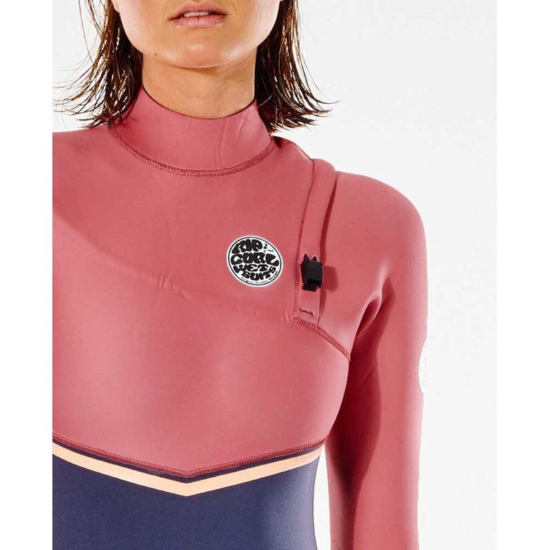 Rip Curl Damen Neoprenanzug - E Bomb - 3/2mm - Zip Free - Slate Rose