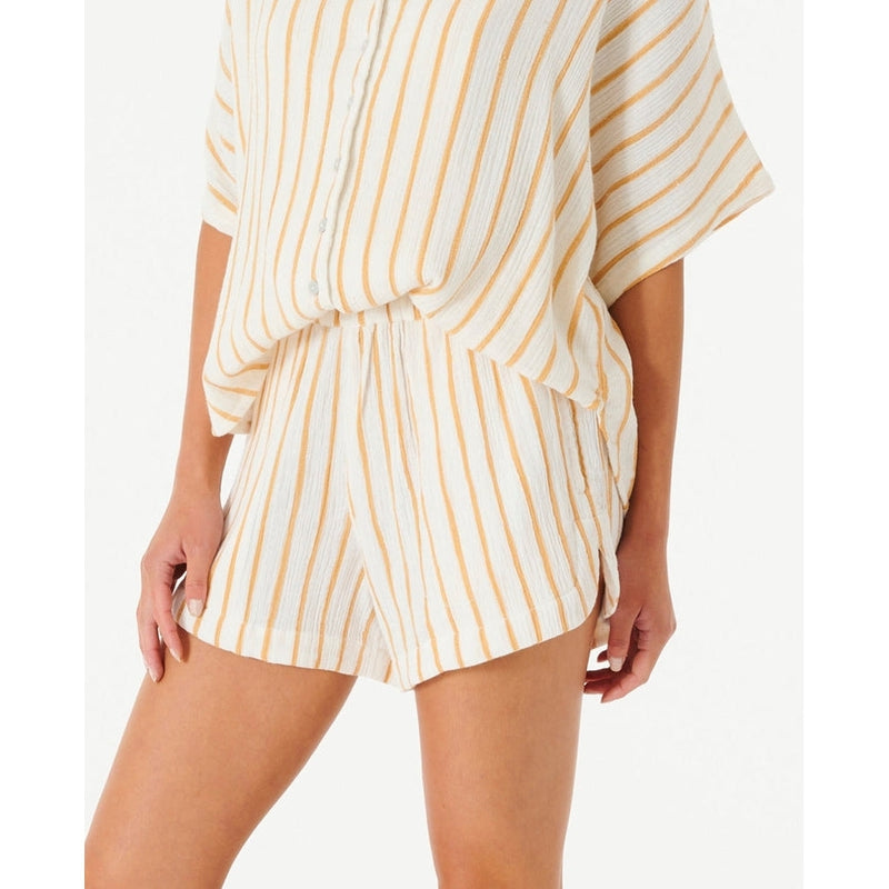 Rip Curl Damen Short Premium Surf Stripe - gold
