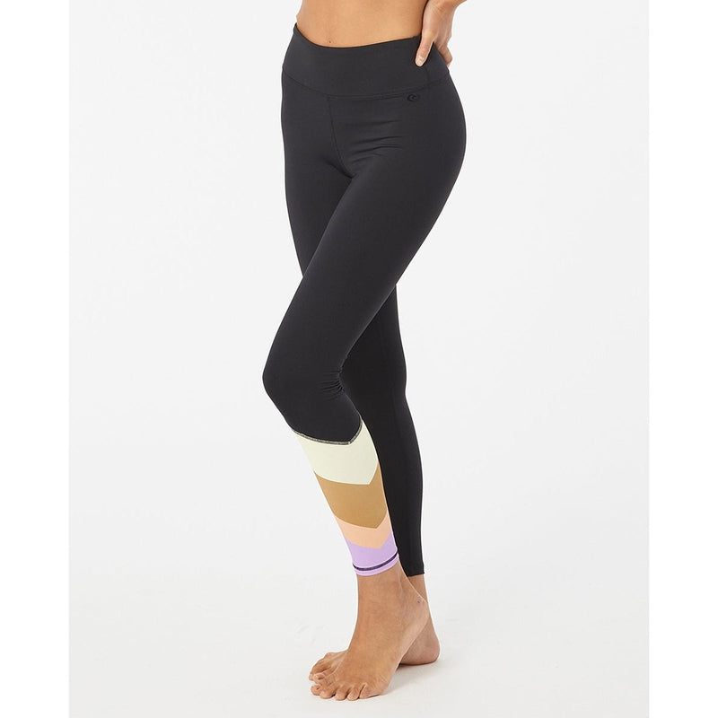 Rip Curl Damen Surf Legging Mirage Swell Stripe - black