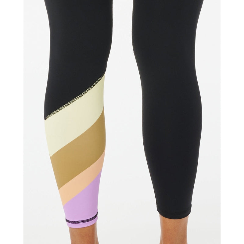 Rip Curl Damen Surf Legging Mirage Swell Stripe - black
