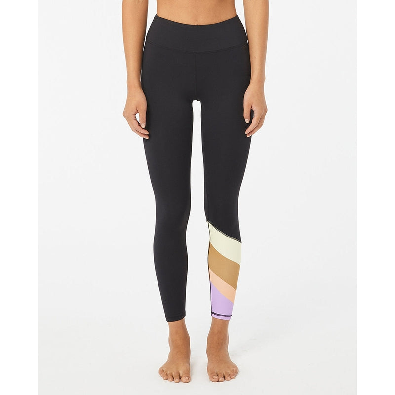 Rip Curl Damen Surf Legging Mirage Swell Stripe - black