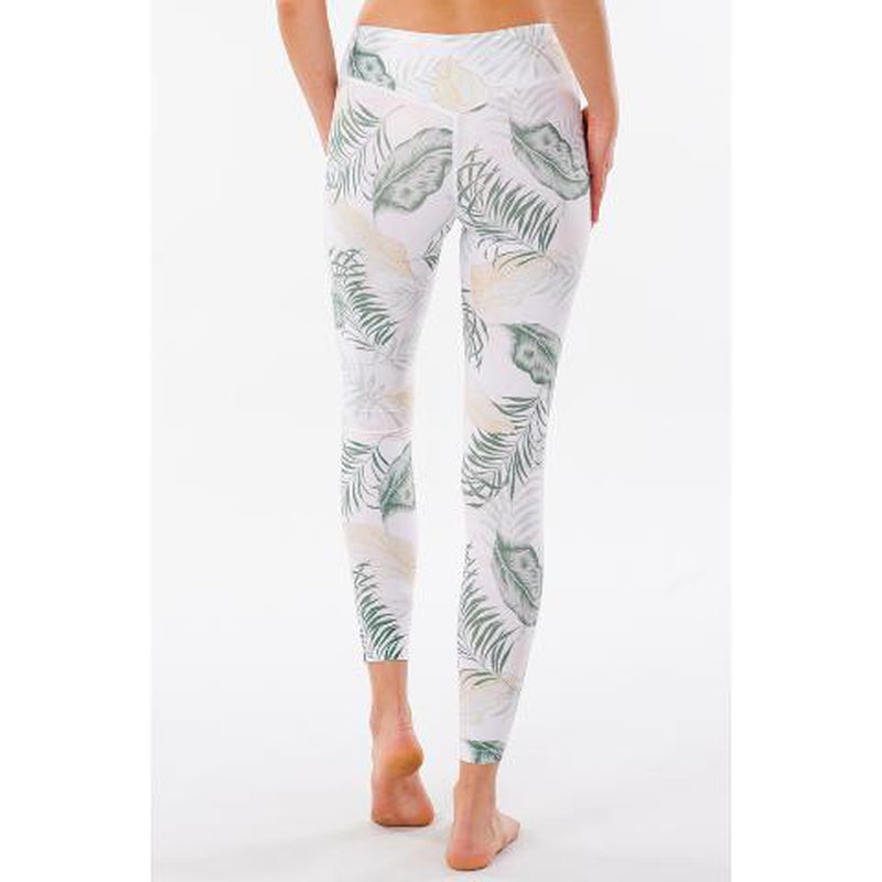 Rip Curl Damen Surf Legging UV Coastal Palms - white