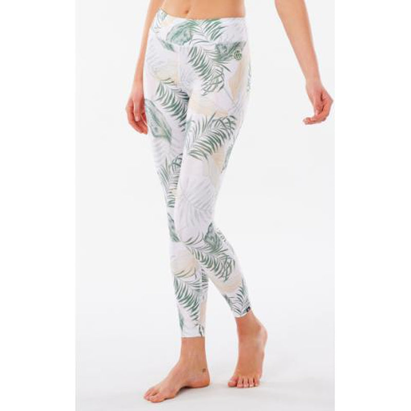 Rip Curl Damen Surf Legging UV Coastal Palms - white