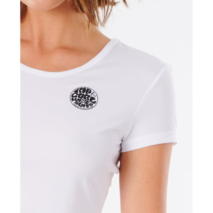 Rip Curl Damen UV Lycra kurzarm Whitewash Loose Fit - white